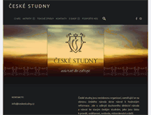 Tablet Screenshot of ceskestudny.cz